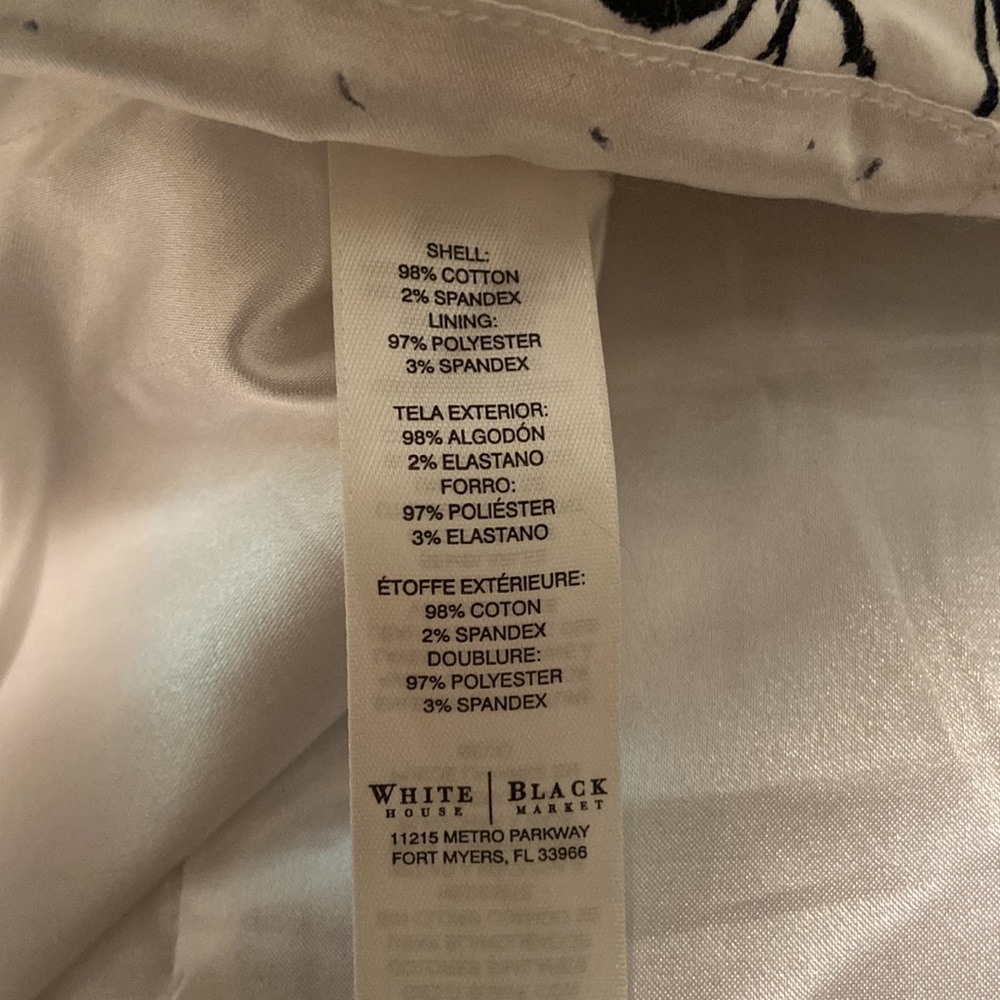 WHBM White Floral Tank Blouse - Picture 7 of 8